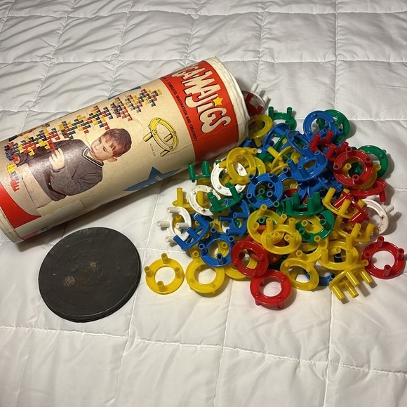 Vintage RING-A-Majigs Building Construction Set, Building Toy Set Molenaar - Picture 7 of 8